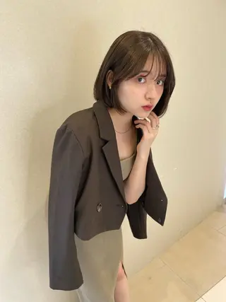 ショート カラー 透明感カラー 🩰あさのヘアスタイル