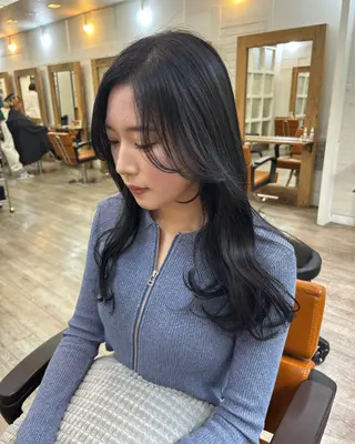 ロング カラー 広島/わかな/ヘア セット/オリーブのヘアスタイル