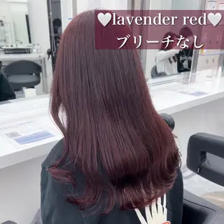 カラー ケアブリーチ/ラベン ダー/sora🪻のヘアスタイル