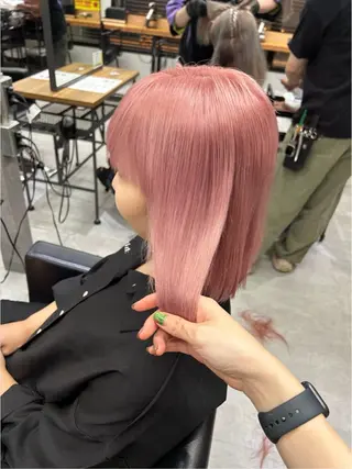 ショート カラー ENA💗NEXT /ハイトーンエクステのヘアスタイル