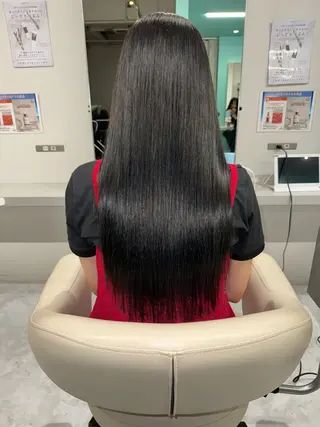 ロング 髪質改善　縮毛矯正 池本有宏のヘアスタイル