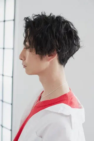 ショート パーマ メンズ 千脇 望美のヘアスタイル