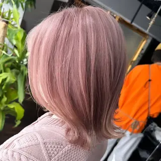 ショート カラー ボブ/ダブルカラー 縮毛矯正/支持多数のヘアスタイル