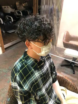 ショート パーマ メンズ メンズパーマ/ スパイキー/神田正紀のヘアスタイル