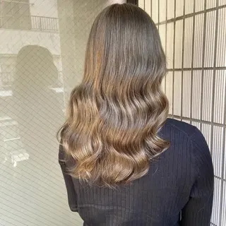 カラー 韓国うる艶ベージュ 🤎まなかのヘアスタイル