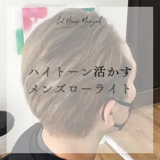 ショート カラー メンズ 滝口 瑞季のヘアスタイル