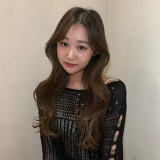 ロング カラー 顔まわり/オフィス カラー/青栁優🔆のヘアスタイル