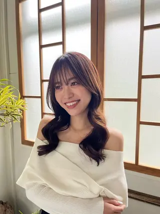 ロング カラー 🫧ナオ🫧 /韓国 ヘア/ マンツーマンのヘアスタイル