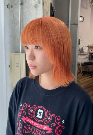 ミディアム カラー lani hair salon所属・SHOTO ハイトー ン/デザインカラーのヘアスタイル