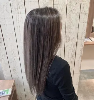 ロング カラー 透明感/ 美髪矯正/田中恭のヘアスタイル