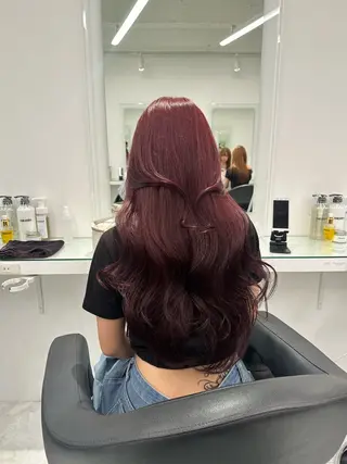 ロング カラー 暖色💗透明感 カラー🫧Yumaのヘアスタイル
