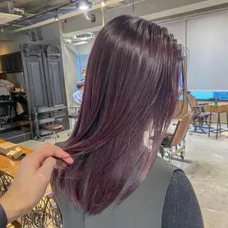 セミロング カラー 海外デザイン🇺🇸 石渡諒太のヘアスタイル