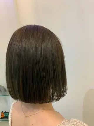 カラー ブリーチしない暖色 カラー🥀杉 優菜のヘアスタイル