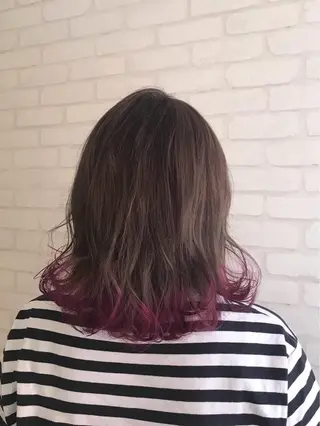 セミロング カラー 🌟秋葉原🌟 松永勝之のヘアスタイル