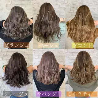 セミロング 🇺🇸ハイライト特 化美容師🇺🇸漆沢のヘアスタイル