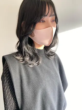 ミディアム カラー パーマ ヘアアレンジ メンズ マツエク・マツパ ショート/ボブ/ パーマ/柏原良亮のヘアスタイル