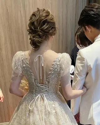 ロング カラー ヘアアレンジ autre所属・大久保 ひでなりのヘアスタイル