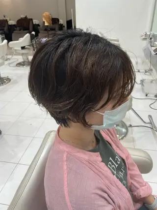 ショート パーマ 松尾 空唯希のヘアスタイル
