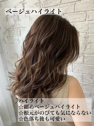 ミディアム 🇺🇸ハイライト特 化美容師🇺🇸漆沢のヘアスタイル