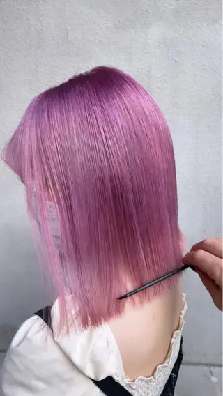 ミディアム 圧倒的美髪ストレート ツダケイタロウのヘアスタイル