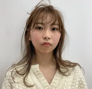 セミロング soso所属・ソエタ ユイのヘアスタイル