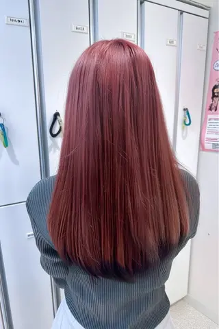 カラー 💕暖色カラー/ボブ /ピンク💕のヘアスタイル