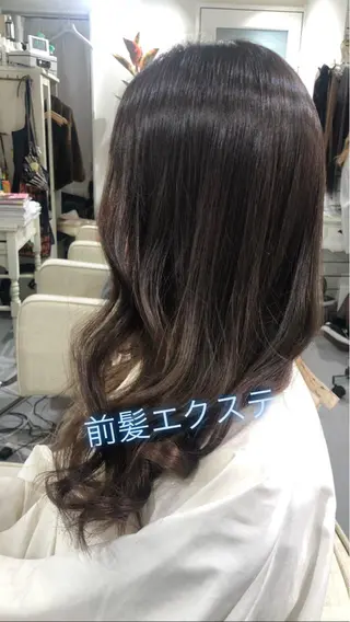 セミロング カラー ヘアアレンジ 🦋美髪/エクステ 🦋アベイクミのヘアスタイル