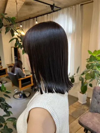 ミディアム カラー ブリーチなしカラー 🌿脇黒丸 彩のヘアスタイル
