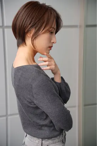 ショート カラー soigné所属・髪質改善カラー ショートボブ専門のヘアスタイル