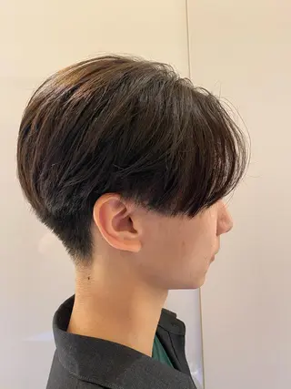 ショート カラー パーマ ヘアアレンジ メンズ マツエク・マツパ 💎耳ツボジュエリー ×銀座美容室💎のヘアスタイル