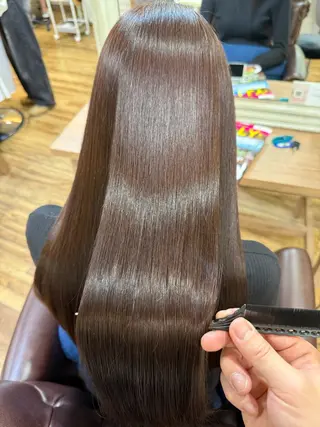 ロング カラー 服部 樹季のヘアスタイル