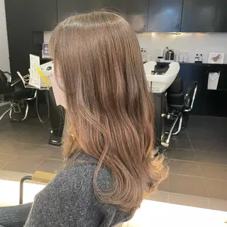 セミロング カラー 透明感カラー/ 寺田千雅子のヘアスタイル