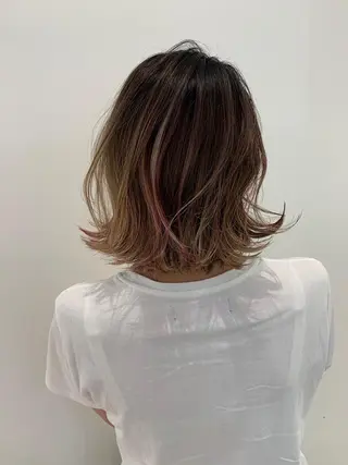 ミディアム カラー パーマ 西藤 葵のマツエク・マツパデザイン