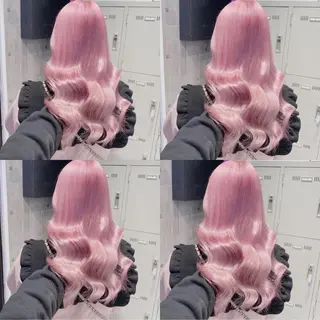 ロング ハイトーン×エクステ 💞くるみのヘアスタイル