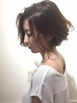 ショート カラー パーマ 小幡永吉 ✨ショート✨韓国✨のヘアスタイル