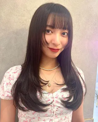 ロング カラー Loom .by Sea  ルームバイシー所属・レイヤー/前髪/ 韓国/CHIHIROのヘアスタイル