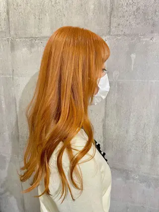 ロング カラー レイヤー/韓国 ハイトーン興津史弥のヘアスタイル