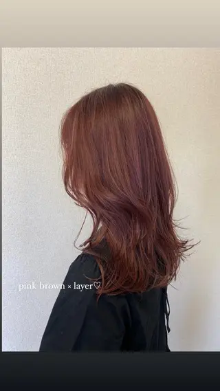 ミディアム 原 朱莉のヘアスタイル