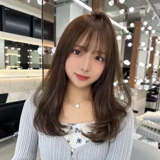 ミディアム 💎博多/縮毛 矯正/横山一誠💎のヘアスタイル