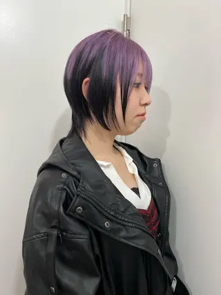 ショート 💥ウルフカット デザインあんな💥のヘアスタイル