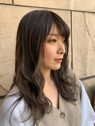 ロング カラー 中川歩 髪質改善 ツヤカラー【横浜】のヘアスタイル
