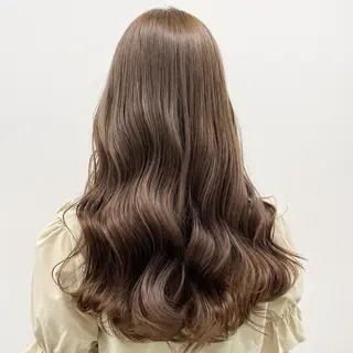 ロング カラー ダブルカラー 韓国ヘアKYONのヘアスタイル