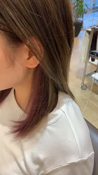 カラー 西新/siohair 似合わせ/石尾刻矢のヘアスタイル