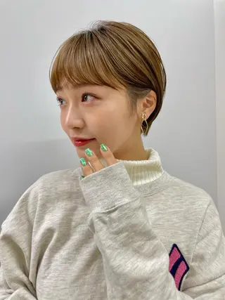 ショート mee.表参道所属・ボブ/ショート /パーマ/shinのヘアスタイル