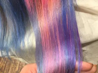 セミロング カラー パーマ ヘアアレンジ la fith所属・rico_by ヘアとアイブロウのヘアスタイル