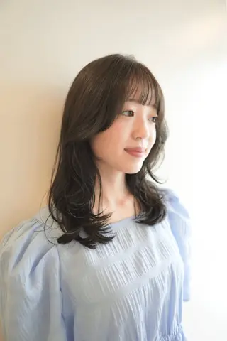 セミロング カラー 🪽鎌倉美容室 🪽 悠羽｜ボブ,艶カラーのヘアスタイル