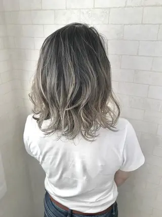 ミディアム 神野 雅樹のヘアスタイル