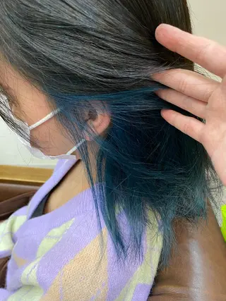 セミロング カラー 🟢NEGi🟣 🫧髪質改善のヘアスタイル