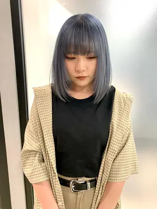 カラー ヘアアレンジ ハイトーン/美髪矯正 🍃大江拓実のヘアスタイル