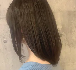 セミロング カラー NYNY☃️上新庄 ❄️石川瑠青のヘアスタイル